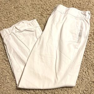 Lauren Ralph Lauren- Women’s White Cuffed Chinos